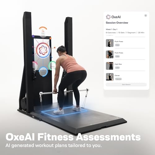 OxeFit XS1 Peak Smart Home Gym - All-in-One Strength & Cardio Machine for Home Use - Adaptive Workouts, AI Training & Pe