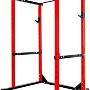 Fitness Reality Power Cage for Home Gym - 1200LBS Capacity Squat Rack with Adjustable Barbell Protection Frame & J-Hooks